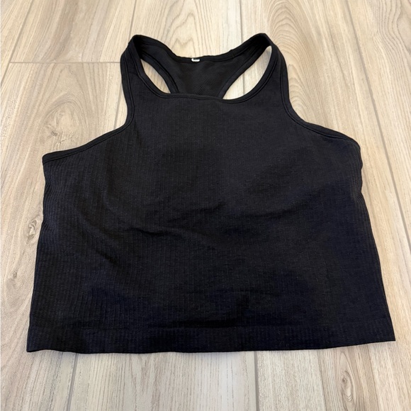 Lululemon Ebb To Street Racerback Crop Tank - Black - Picture 3 of 6